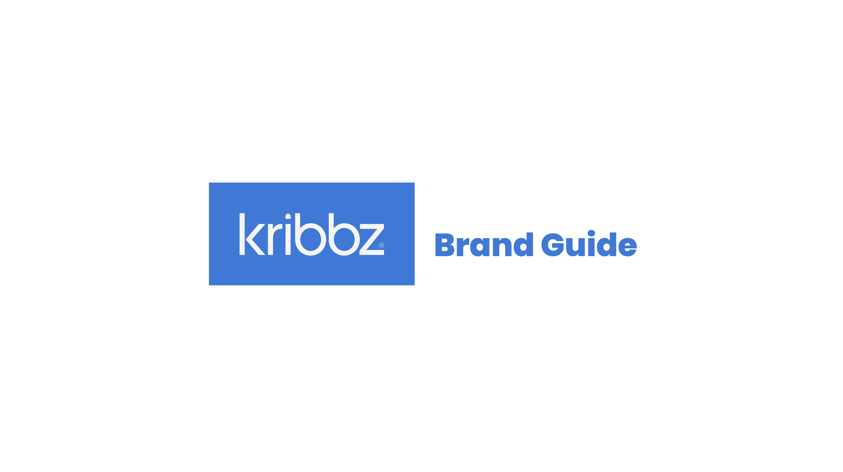 Kribbz brand book